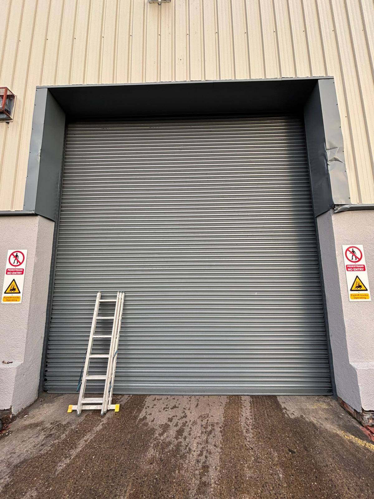 Shot blasting clean metal surface