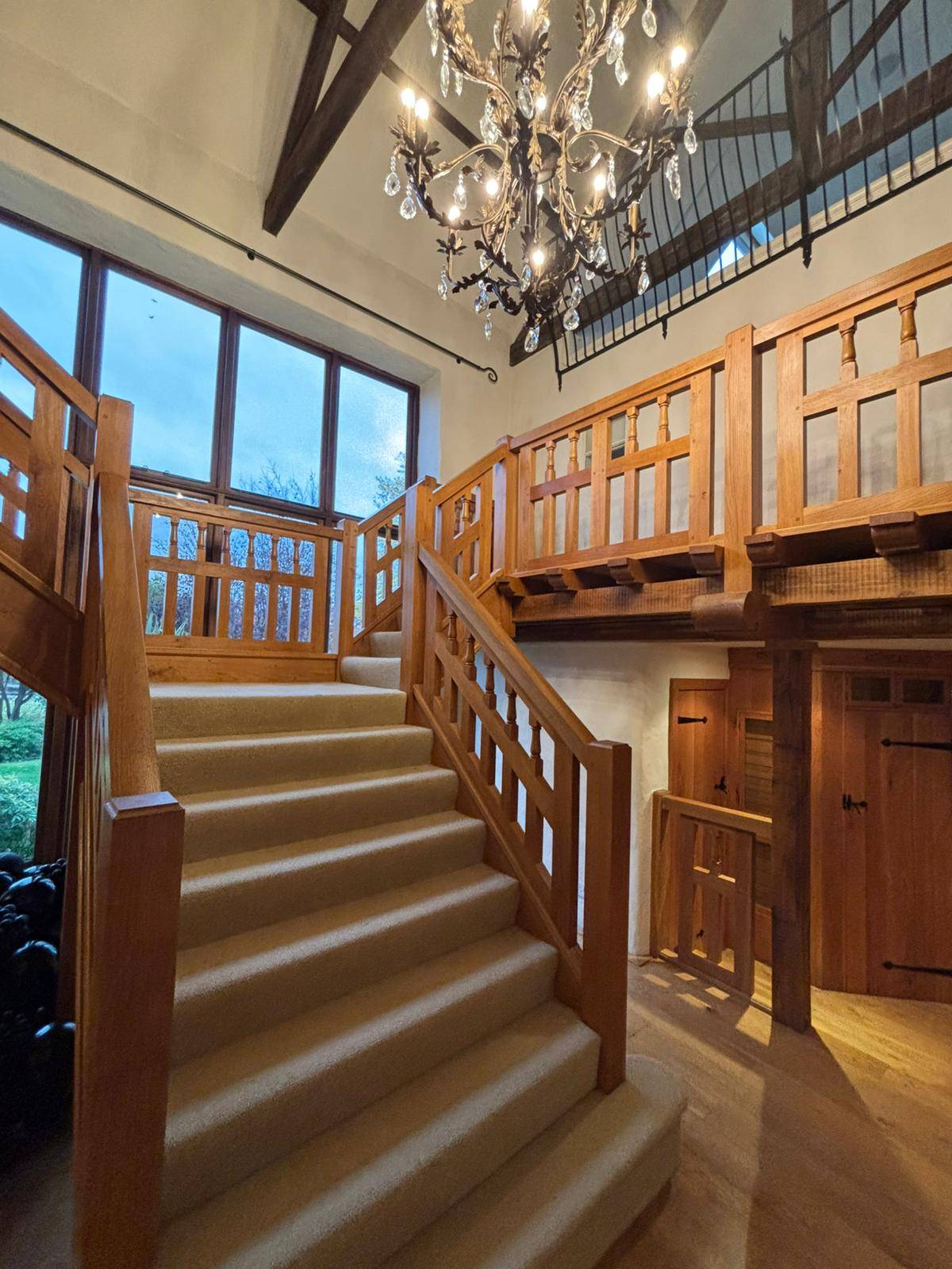 Staircase restoration in progress