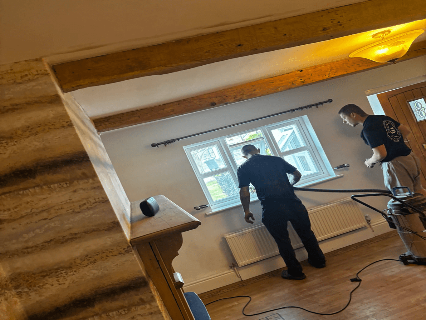 Oak Beam Cleaning